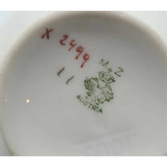 Vintage MZ Austria Sugar and Creamer - Picture 2 of 15